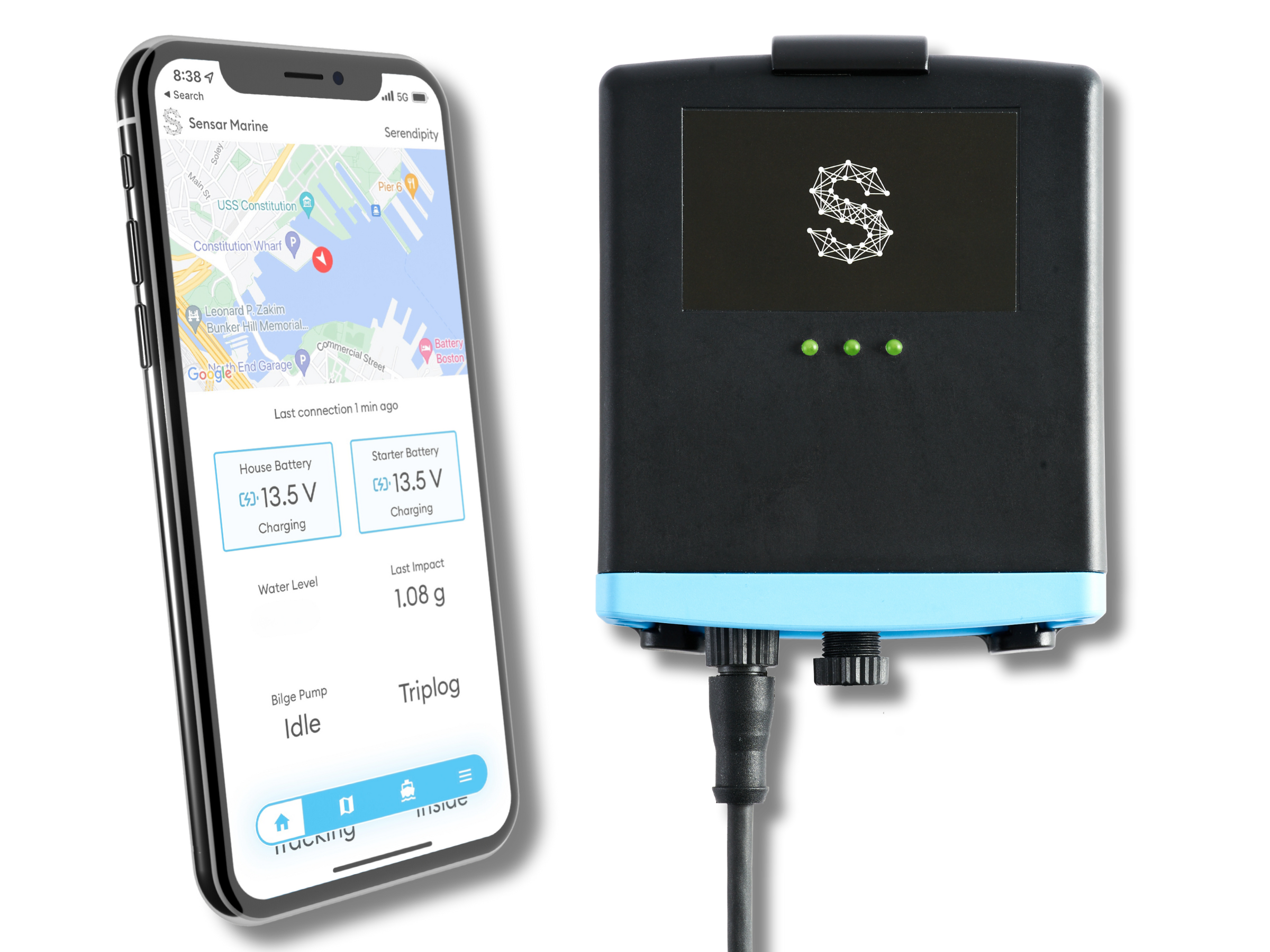 Boat Sensor Screen Boat Monitor | Sensar Marine
