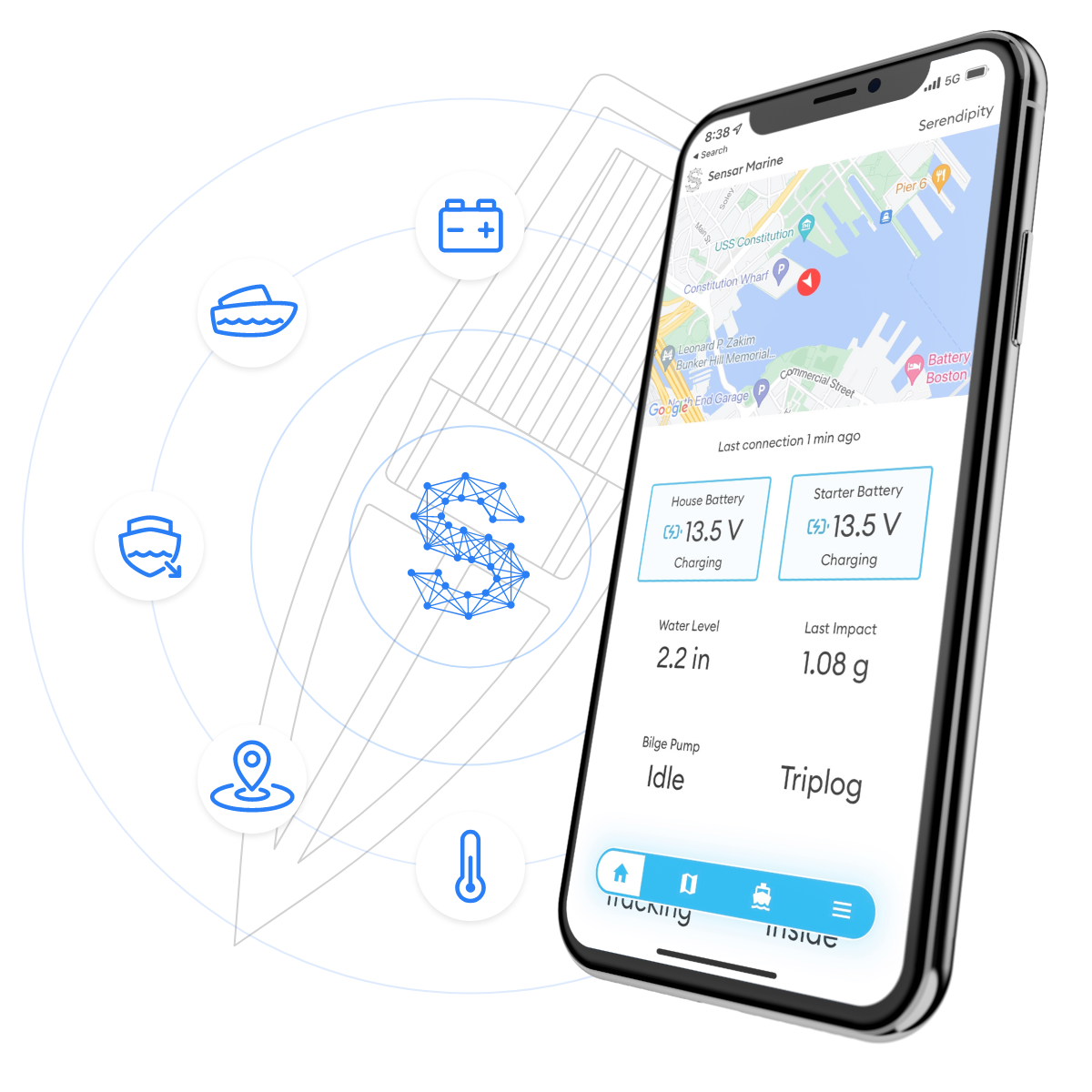 Sensar Marine app