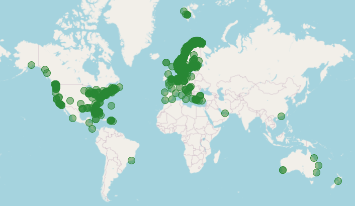 Worldwide coverage