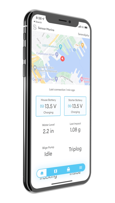 Sensar Marine iphone app